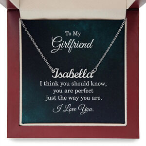 To My Girlfriend You Should Know Personalized Name Necklace Stainless Steel Cu